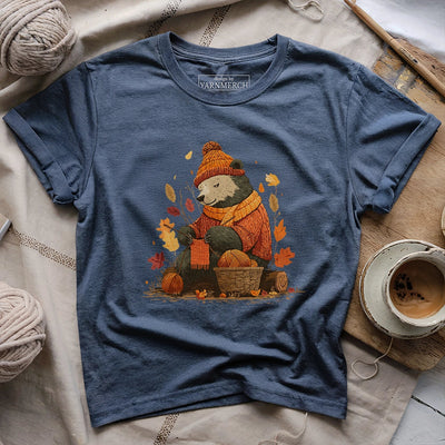 Bear Knitting T-shirt - Prismatic Fiber Arts