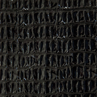 Belagio Enterprises - 17" X 36" Faux Crocodile Vinyl Fabric | BCV-02 Black - Prismatic Fiber Arts