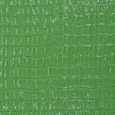 Belagio Enterprises - 17" X 36" Faux Crocodile Vinyl Fabric | BCV-14 Lime - Prismatic Fiber Arts