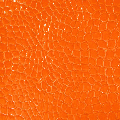 Belagio Enterprises - 17" X 36" Faux Snake Vinyl Fabric | BCV-19 Orange - Prismatic Fiber Arts