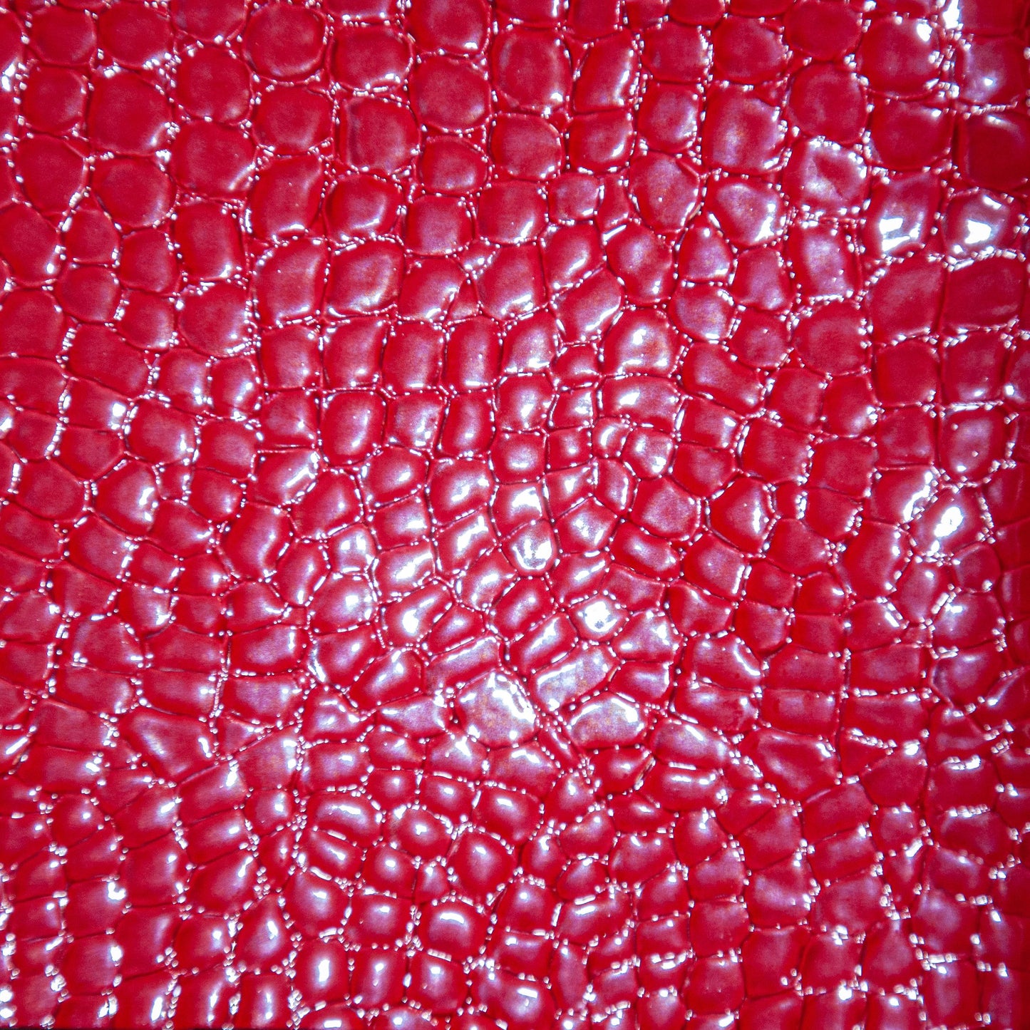 Belagio Enterprises - 17" X 36" Faux Snake Vinyl Fabric | BCV-22 Red - Prismatic Fiber Arts