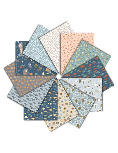 Beyond The Sea Fat Quarter Packs, 12 Colors - Prismatic Fiber Arts