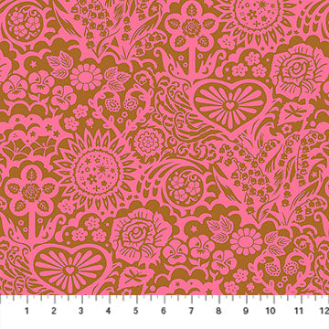 Big Heaven Coral Yesterday Cotton 44"/45" Fabric Per Yard - Prismatic Fiber Arts