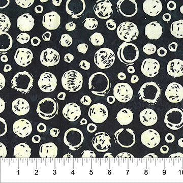 Black Bubble Celebration Cotton 44/45 Fabric Per Yard