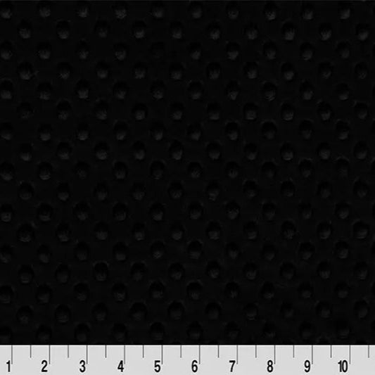 Black Cuddle Dimple Fabric per yard - Prismatic Fiber Arts