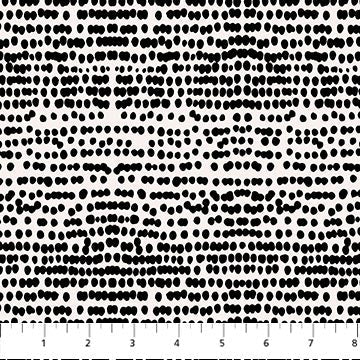 Black Dots Ink and Earth Cotton 44"/45" Fabric Per Yard - Prismatic Fiber Arts