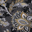 Black Footstool Charcoal Cotton Wideback Fabric - Prismatic Fiber Arts