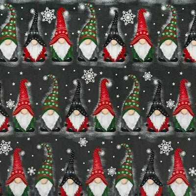 Black Gnomes Digital Cuddle Ash Fabric per yard - Prismatic Fiber Arts