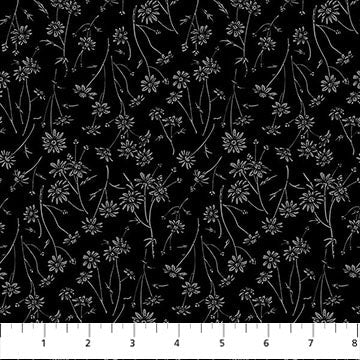 Black/Gray 28529-99 Nature's Sketchbook Cotton 44"/45" Fabric Per Yard - Prismatic Fiber Arts