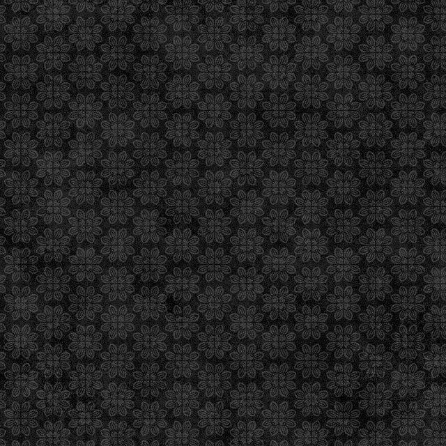 Black Operetta Tiny Flowers Cotton 43"/44" Fabric Per Yard - Prismatic Fiber Arts
