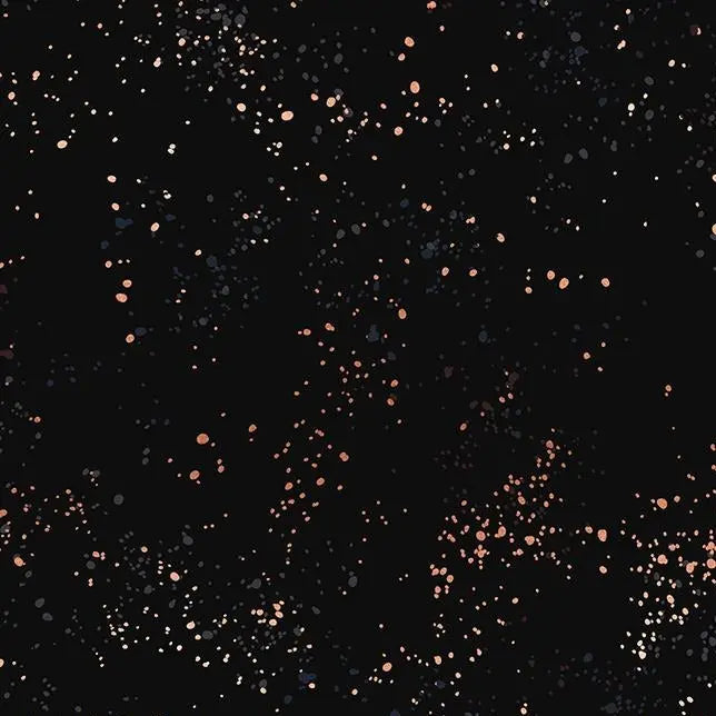 Black Speckled Metallic Cotton Wideback Fabric Per Yard - Prismatic Fiber Arts