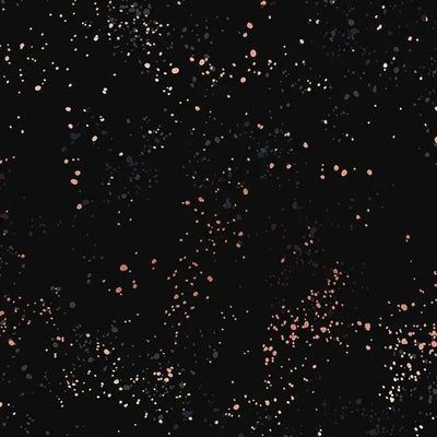 Black Speckled Metallic Cotton Wideback Fabric Per Yard - Prismatic Fiber Arts