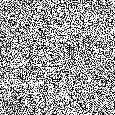 Black Vine Maze Cotton Wideback Fabric Per Yard - Prismatic Fiber Arts
