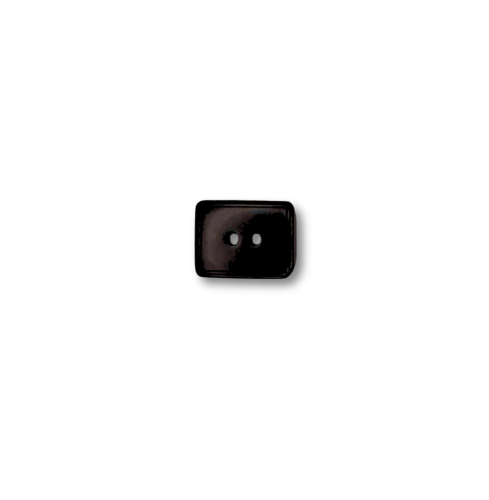 Faux Mother of Pearl Rectangle - 12MM Button - Prismatic Fiber Arts