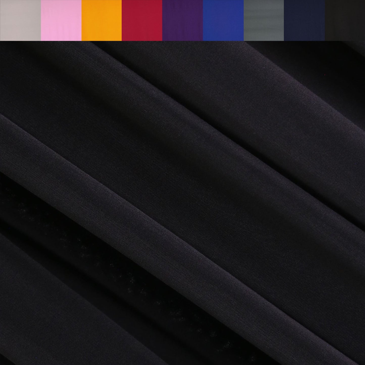ITY Polyester Spandex Fabric | Black - Prismatic Fiber Arts