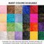 Faux Fur Fabric Squares | 2 White & 2 Black Pack - Prismatic Fiber Arts