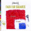 Faux Fur Fabric Squares | 2 White & 2 Black Pack - Prismatic Fiber Arts