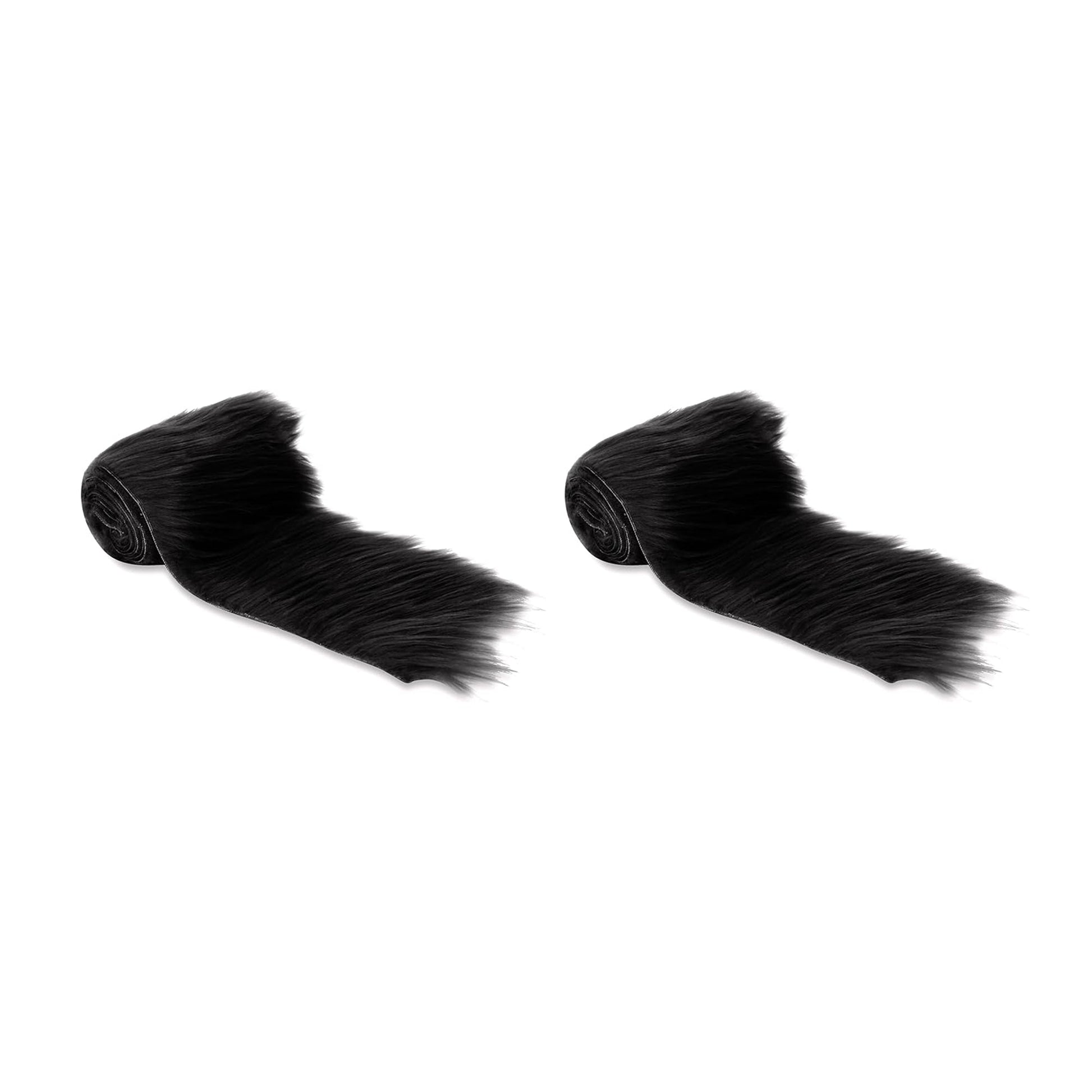 FabricLA Mohair Shaggy Faux Fur Fabric - Pre Cut Strips | Trim Ribbon | DIY Craft, Hobby, Costume, Decoration - Pack of 2 - Prismatic Fiber Arts