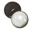 Blank Zombie White Sew-On Button Glass Eyes - Prismatic Fiber Arts