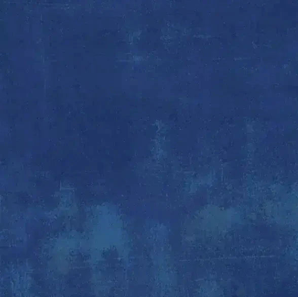 Blue Cobalt Grunge Cotton Wideback Fabric Per Yard - Prismatic Fiber Arts