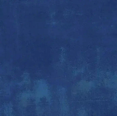 Blue Cobalt Grunge Cotton Wideback Fabric Per Yard - Prismatic Fiber Arts
