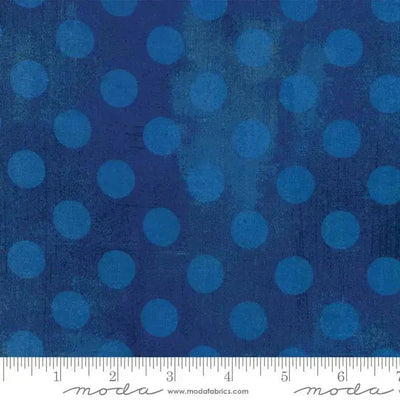 Blue Cobalt Hits The Spot Grunge Cotton Wideback Fabric Per Yard - Prismatic Fiber Arts