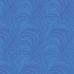 Blue Color Wave Texture Flannel Wideback Fabric Per Yard - Prismatic Fiber Arts