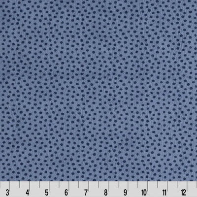 Blue Extra Wide Dottie Cuddle Jeans Fabric per yard - Prismatic Fiber Arts