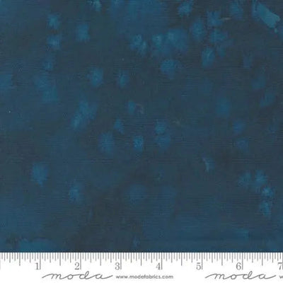 Blue Flow Prussian Blue Basic Watercolor Painting 44"/45" Fabric Per Yard - Prismatic Fiber Arts