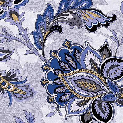 Blue Footstool Cotton Wideback Fabric - Prismatic Fiber Arts