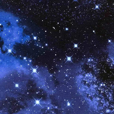 Blue Galaxy Cotton Wideback Fabric Per Yard - Prismatic Fiber Arts
