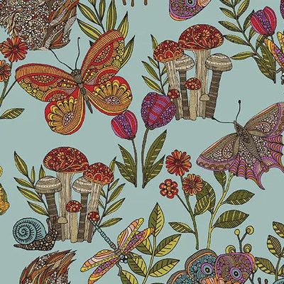 Blue Green Teal Small Wonders Toss Cotton 44"/45" Fabric Per Yard - Prismatic Fiber Arts