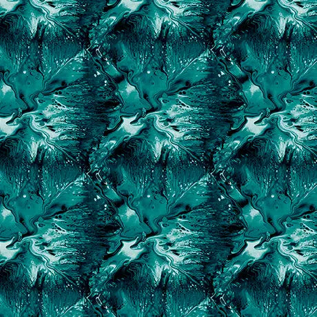 Blue Green Teal Texture Virtuoso Cotton 44"/45" Fabric Per Yard - Prismatic Fiber Arts