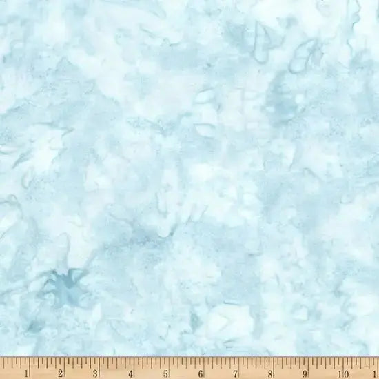 Blue Hydrangea Watercolor Waves Batik Wideback Fabric per yard - Prismatic Fiber Arts