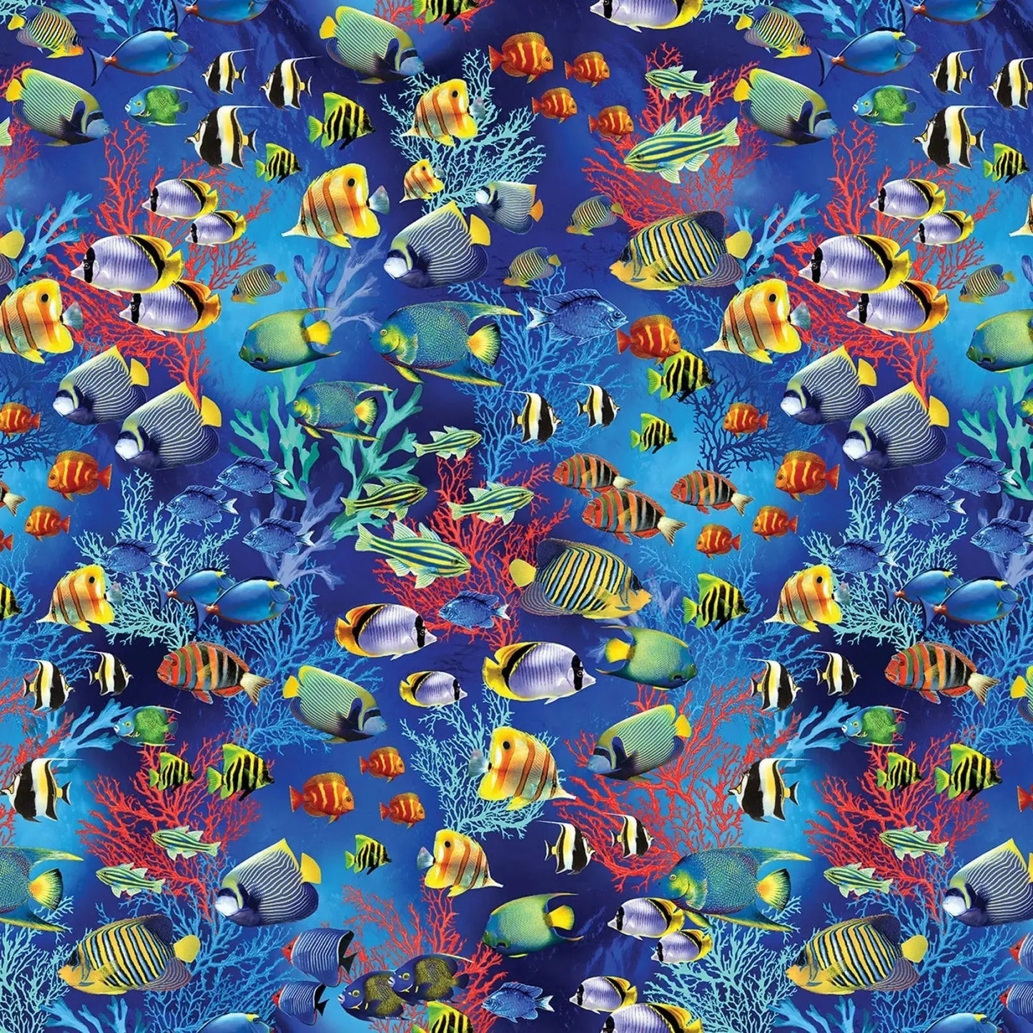 Blue Jewel of the Sea Cotton Wideback Fabric per yard - Prismatic Fiber Arts