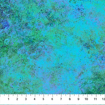 Blue Lagoon Stonehenge Multi Mixers Cotton Wideback Fabric per yard - Prismatic Fiber Arts