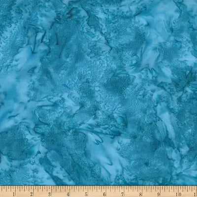 Blue Lake Watercolor Waves Batik Wideback Fabric per yard - Prismatic Fiber Arts