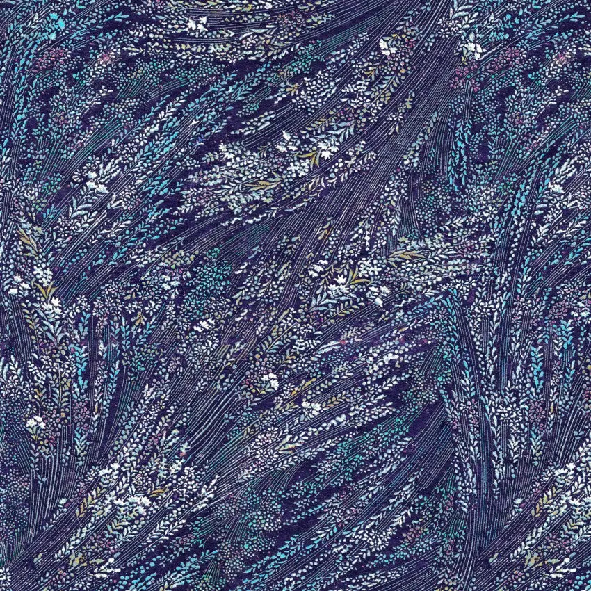 Blue Meadow Breeze Cotton Wideback Fabric per yard - Prismatic Fiber Arts