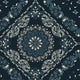 Blue Navy Bandana Wideback Cotton Fabric Per Yard - Prismatic Fiber Arts