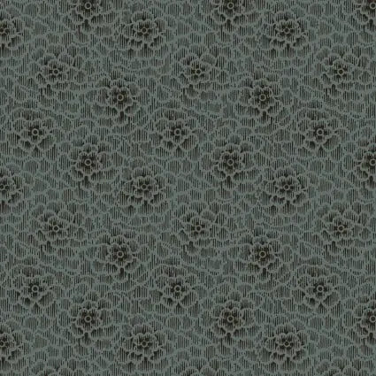 Blue Navy Chrysanthemum Cotton 43"/44" Fabric Per Yard - Prismatic Fiber Arts