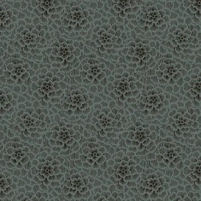 Blue Navy Chrysanthemum Cotton 43"/44" Fabric Per Yard - Prismatic Fiber Arts