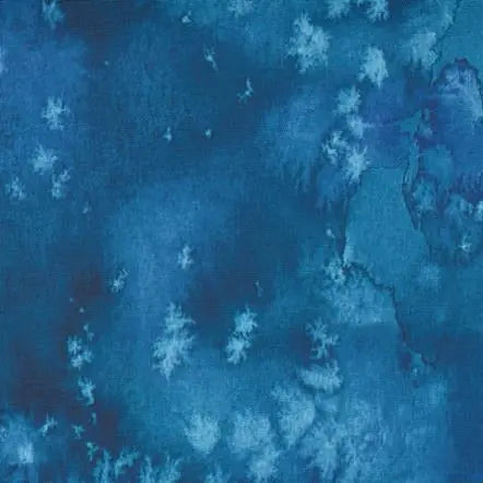 Blue Navy Flow Cotton Wideback Fabric Per Yard - Prismatic Fiber Arts