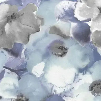 Blue Navy Flower Wash Cotton Wideback Fabric per yard - Prismatic Fiber Arts