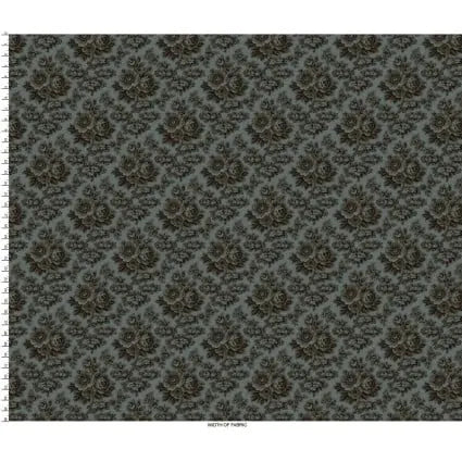 Blue Navy Large Floral Cotton 43"/44" Fabric Per Yard - Prismatic Fiber Arts