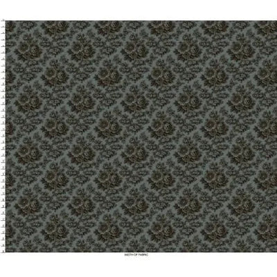 Blue Navy Large Floral Cotton 43"/44" Fabric Per Yard - Prismatic Fiber Arts