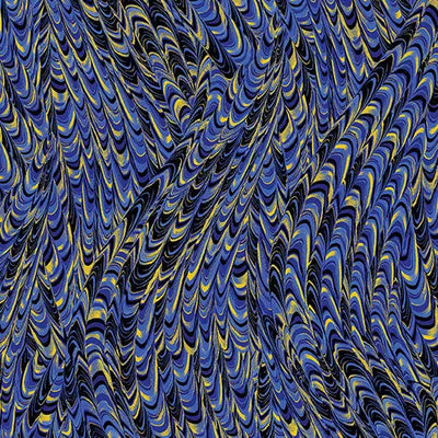 Blue Navy Marble Impressions Cotton 44"/45" Fabric Per Yard - Prismatic Fiber Arts