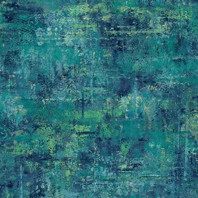 Blue Teal Mottled Blender Wideback Cotton Fabric per yard - Prismatic Fiber Arts