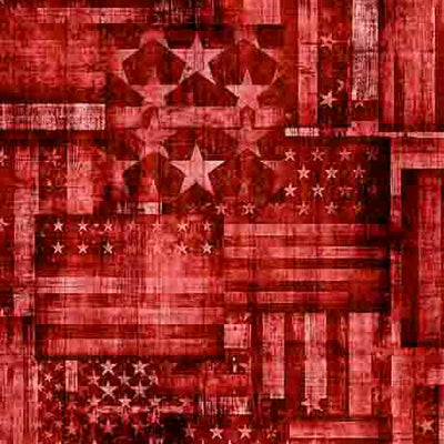 Red Flag Patchwork 1776 Cotton 44"/45" Fabric Per Yard - Prismatic Fiber Arts