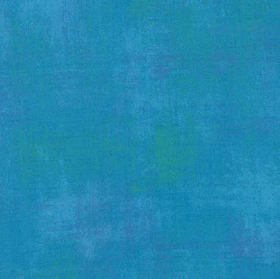 Blue Turquoise Grunge Cotton Wideback Fabric Per Yard - Prismatic Fiber Arts