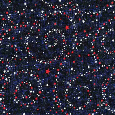 Blue USA Stars Navy Cotton Wideback Fabric per yard - Prismatic Fiber Arts